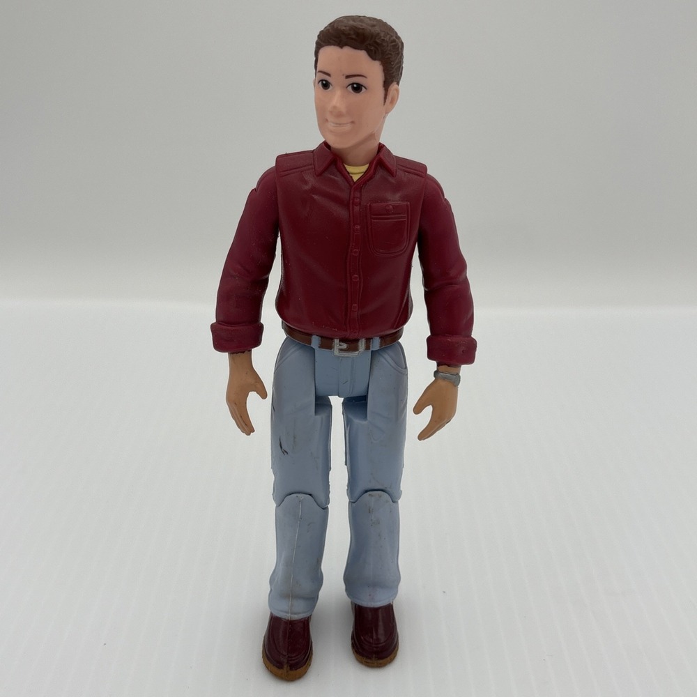 Fisher-Price 2006 Loving Family 6" Dollhouse Dad Father Doll Red Shirt Jeans